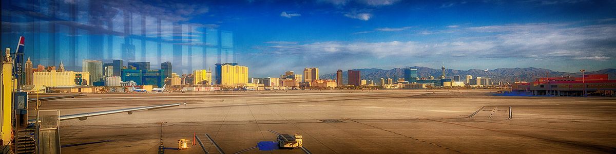 Las Vegas Strip, seen from McCarran International Airport