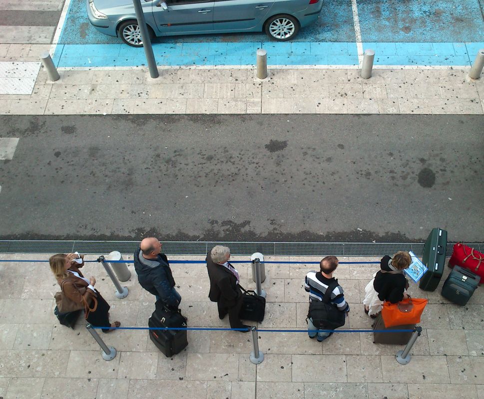 The taxi queue