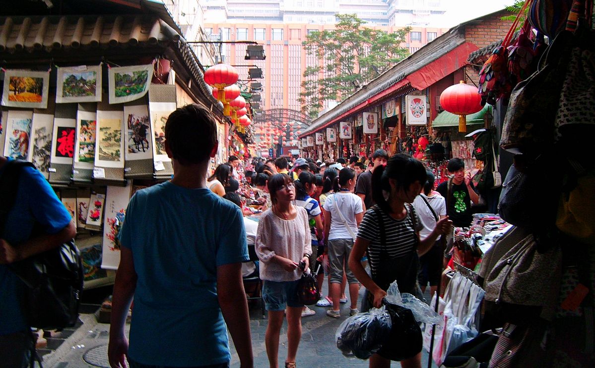 Op de markt in Beijing