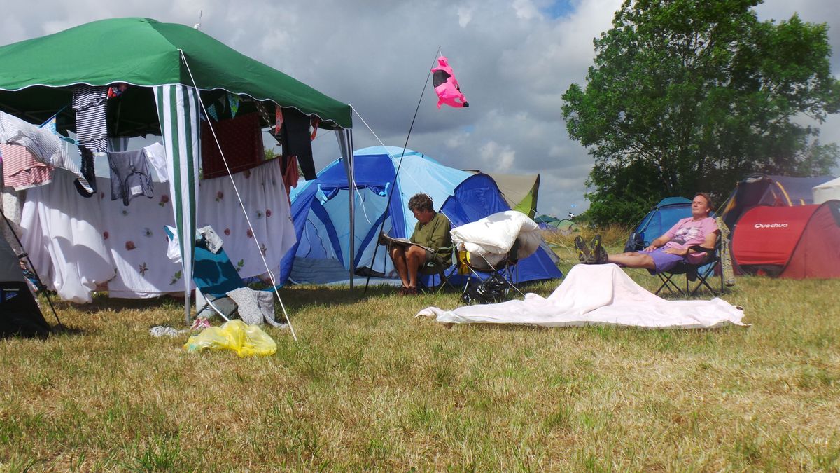 Time to rest. Womad, Charlton Park, Malmesbury, UK