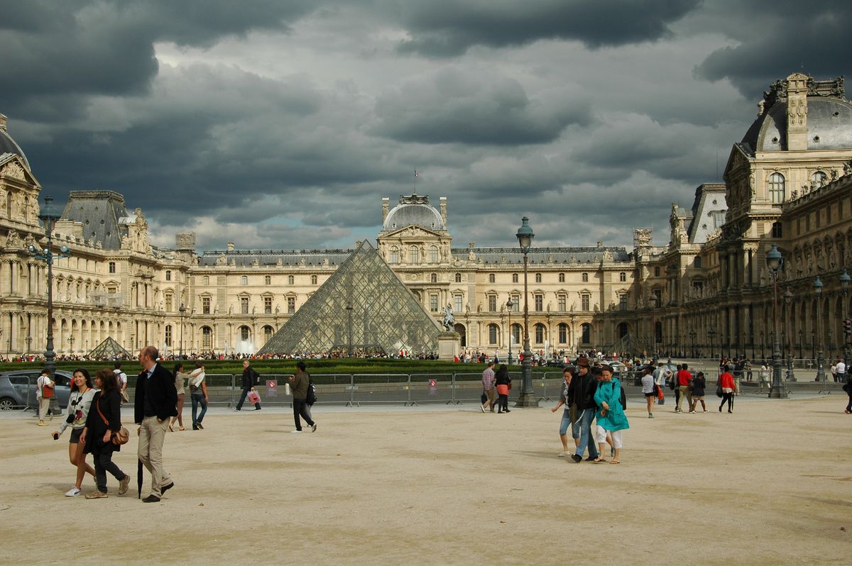 dark clouds over Paris