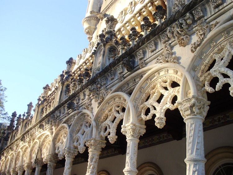 Portugal - outside façade of Palace Hoteel of Bussaco