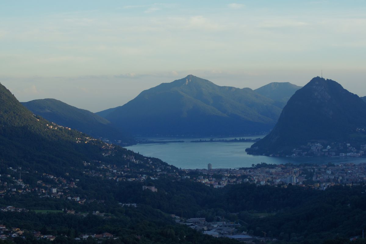 Lake Lugano view from Locanda de Gilio balcony retreat ;)